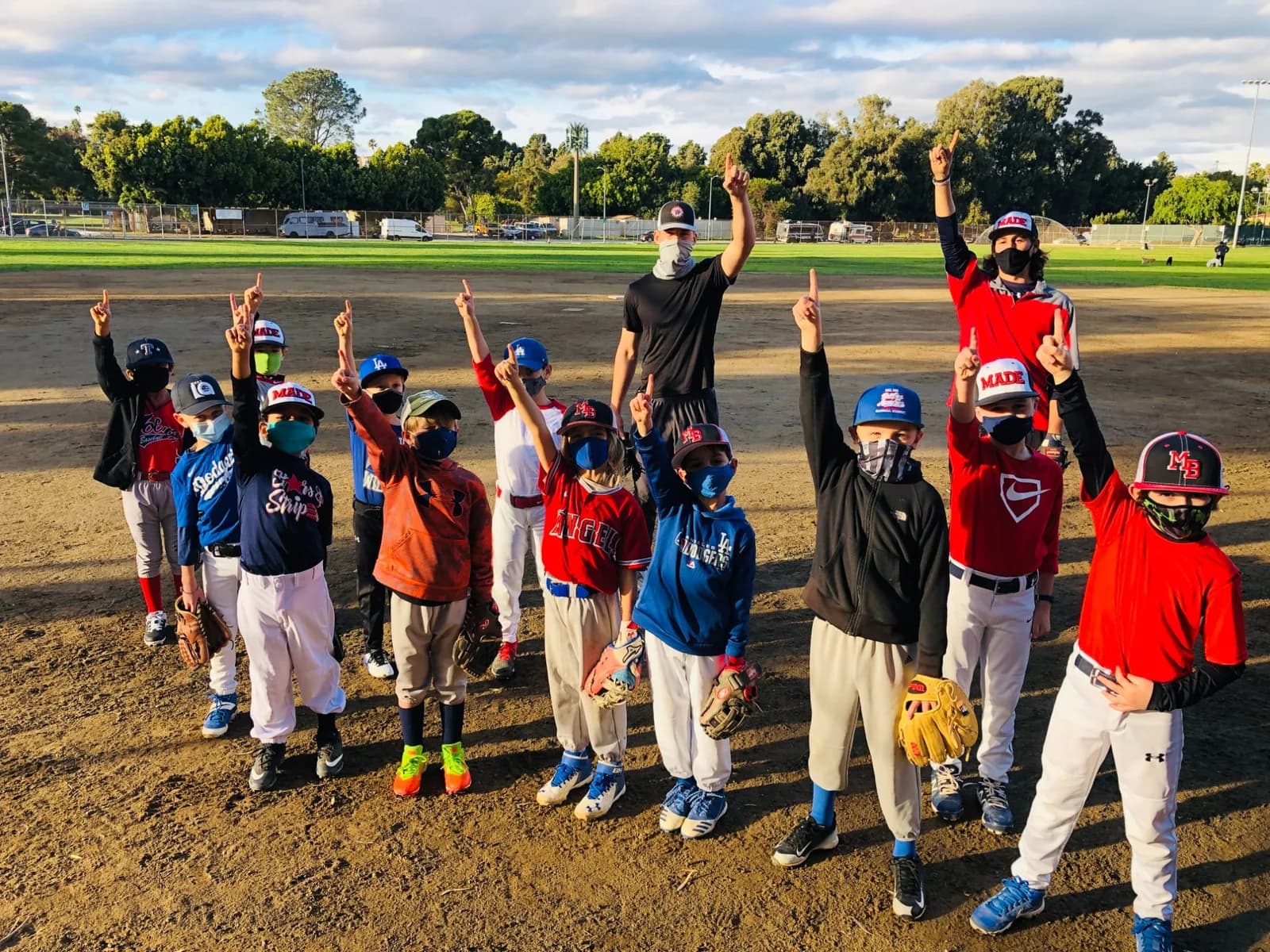 MADE Baseball in action