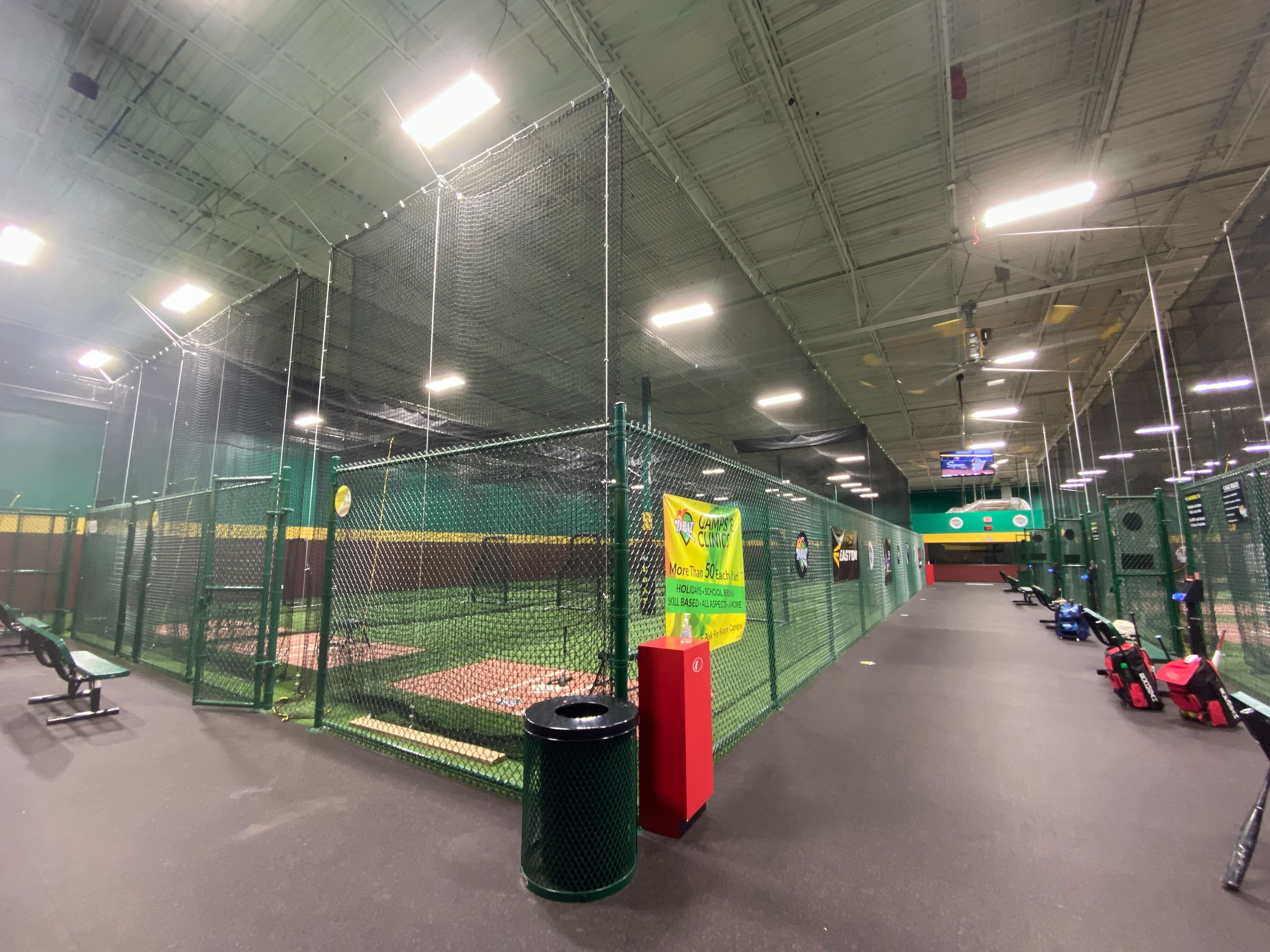 Indoor batting cage in Webster, TX