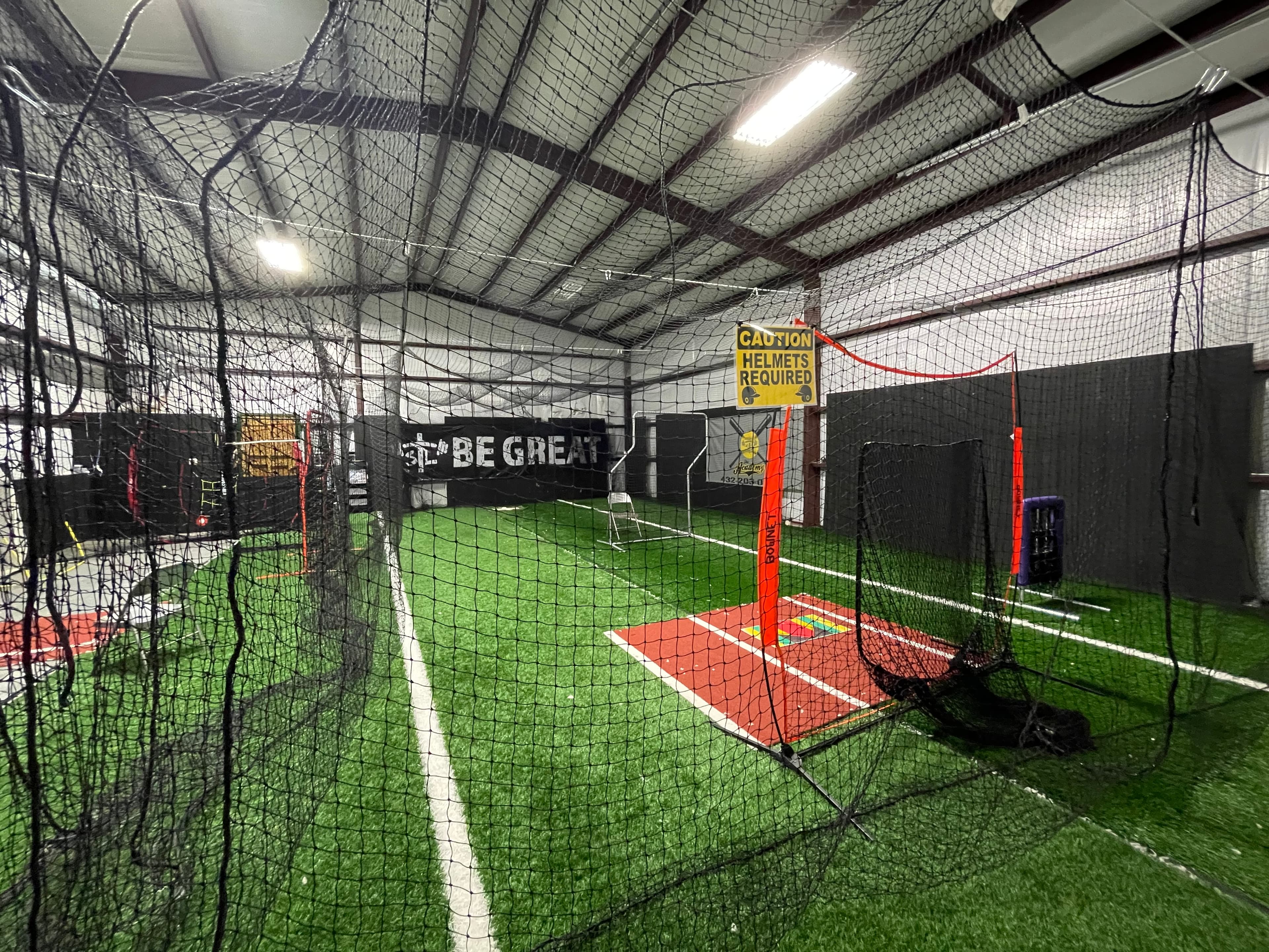 Covered Batting Cage in Andrews, TX — Lighted & Turf - Batting cage rental in Andrews, TX