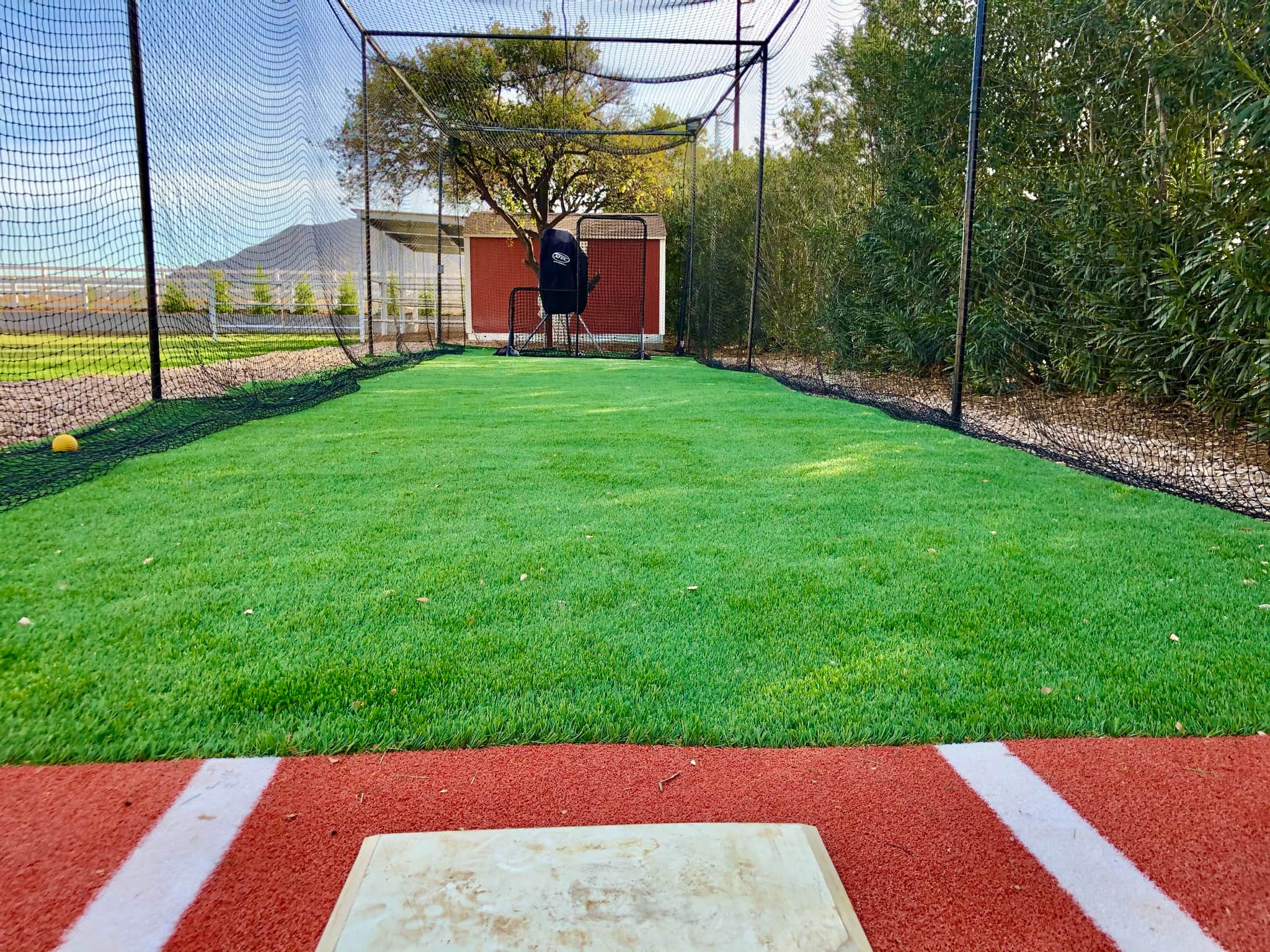 Outdoor Batting Cage in Queen Creek, AZ — Pitching Machine & Lighted