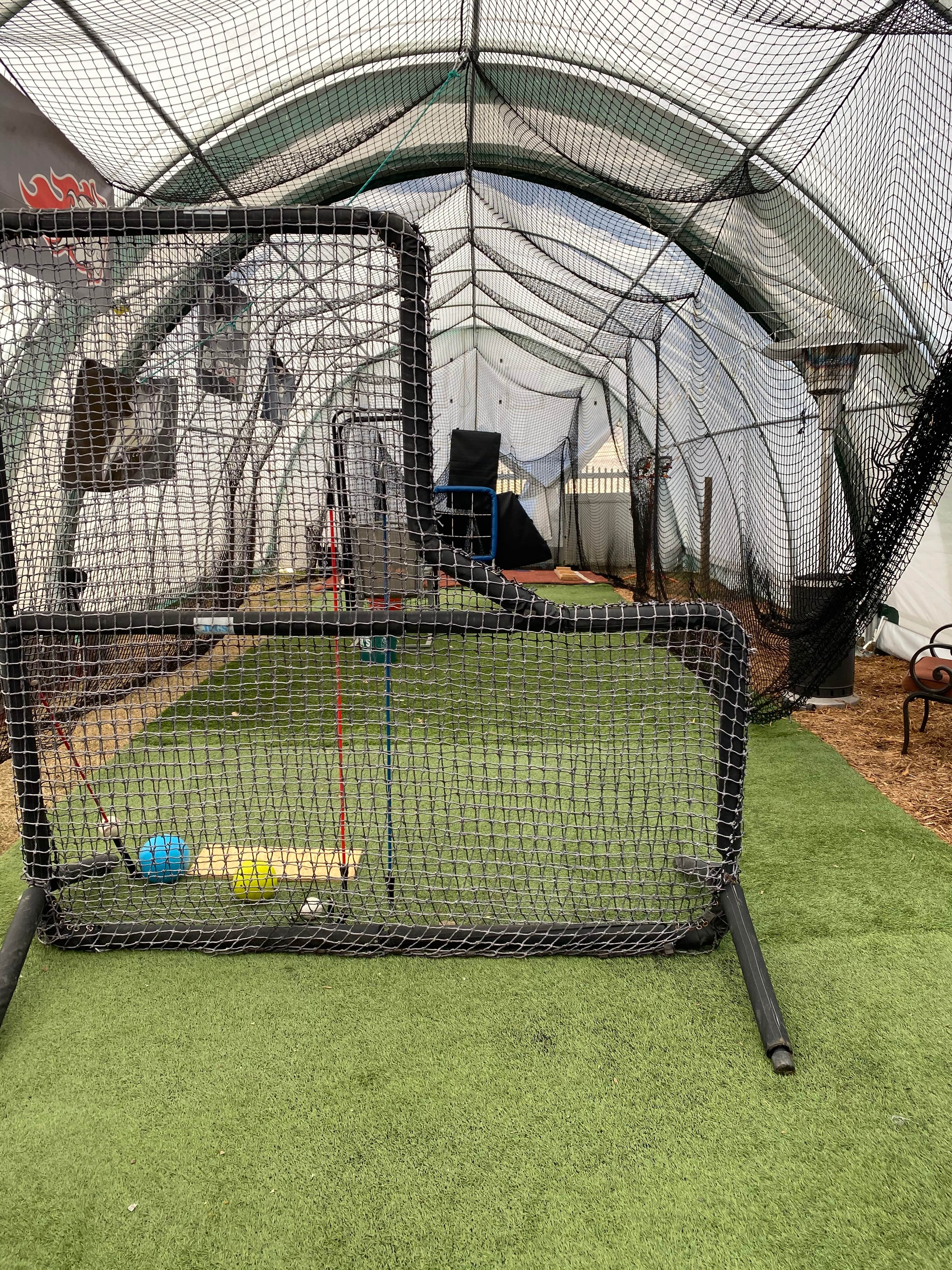 Covered Batting Cage in Little Elm, TX — Pitching Machine & Lighted photo 2
