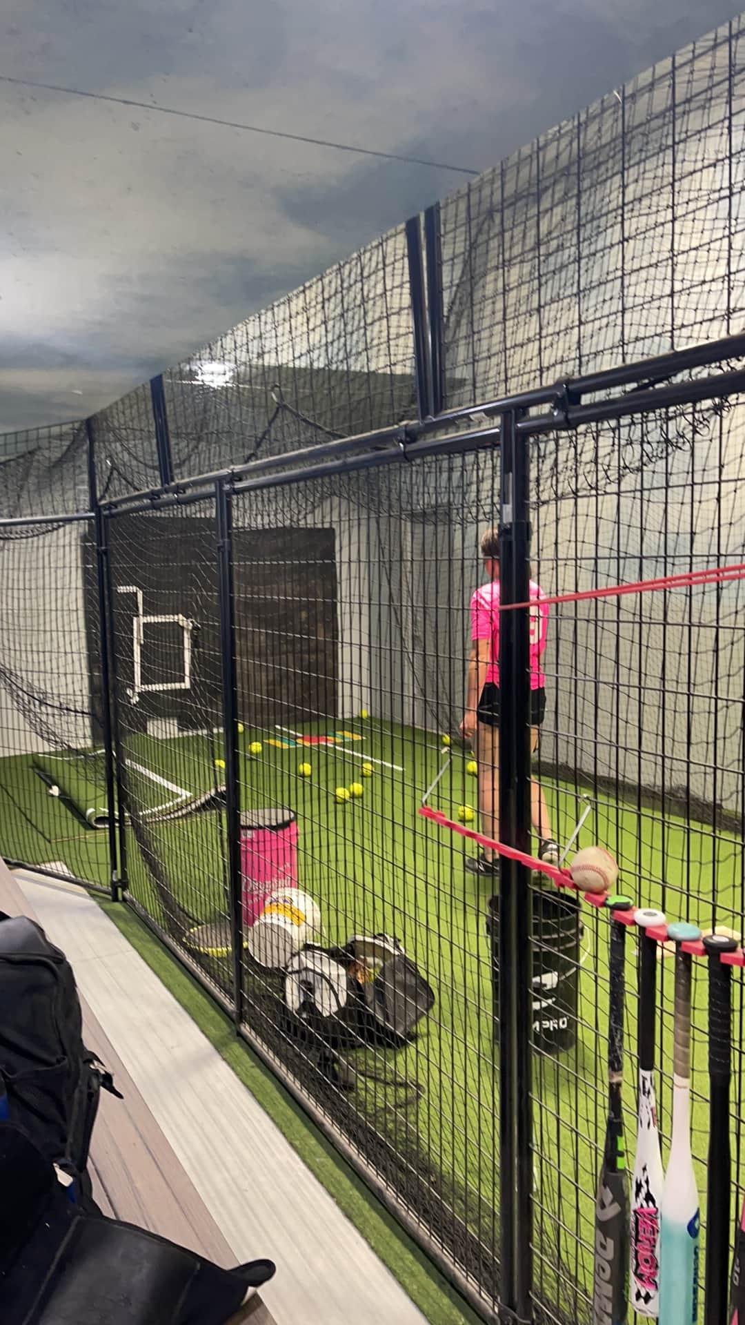 Covered Batting Cage in Hickman, NE — Pitching Machine & Lighted photo 2