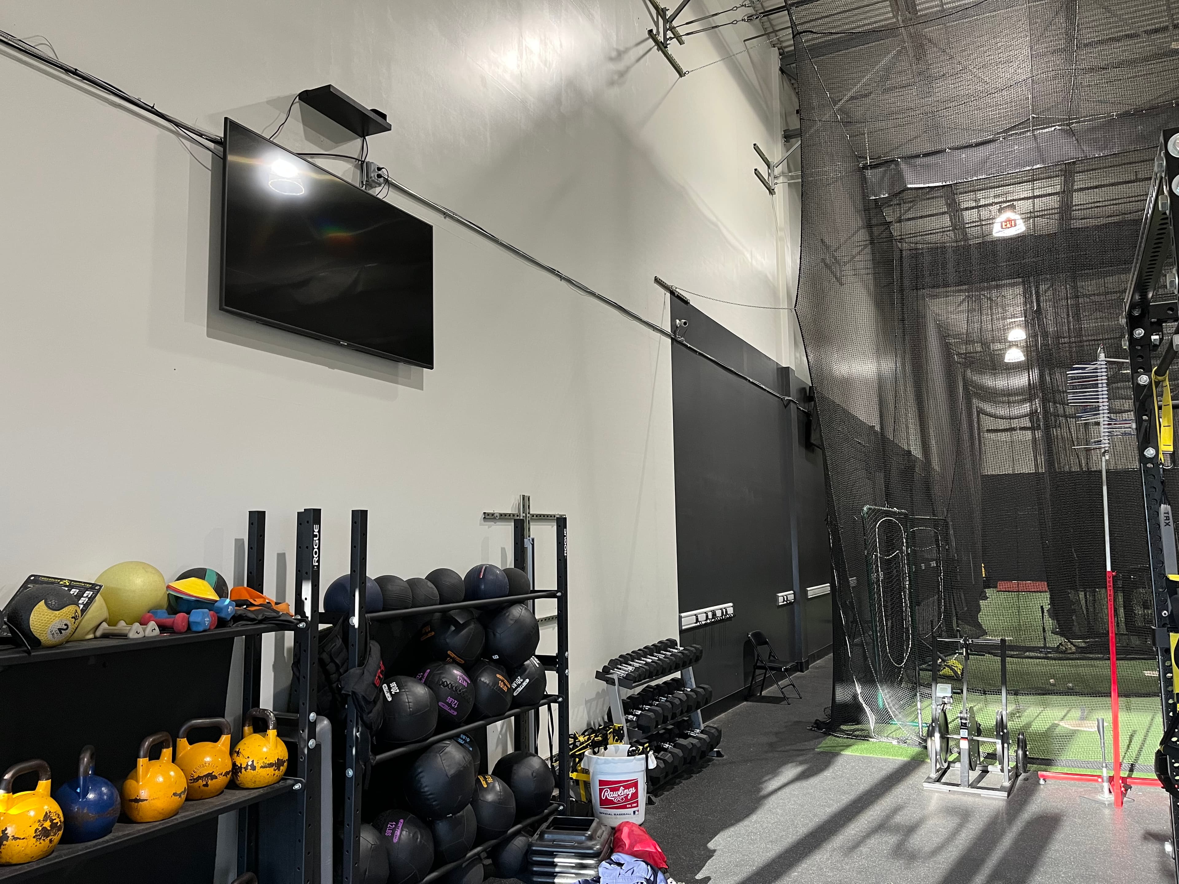 22 Ft tall cage 35 or 70 ft length options - Batting cage rental in Rockville, MD