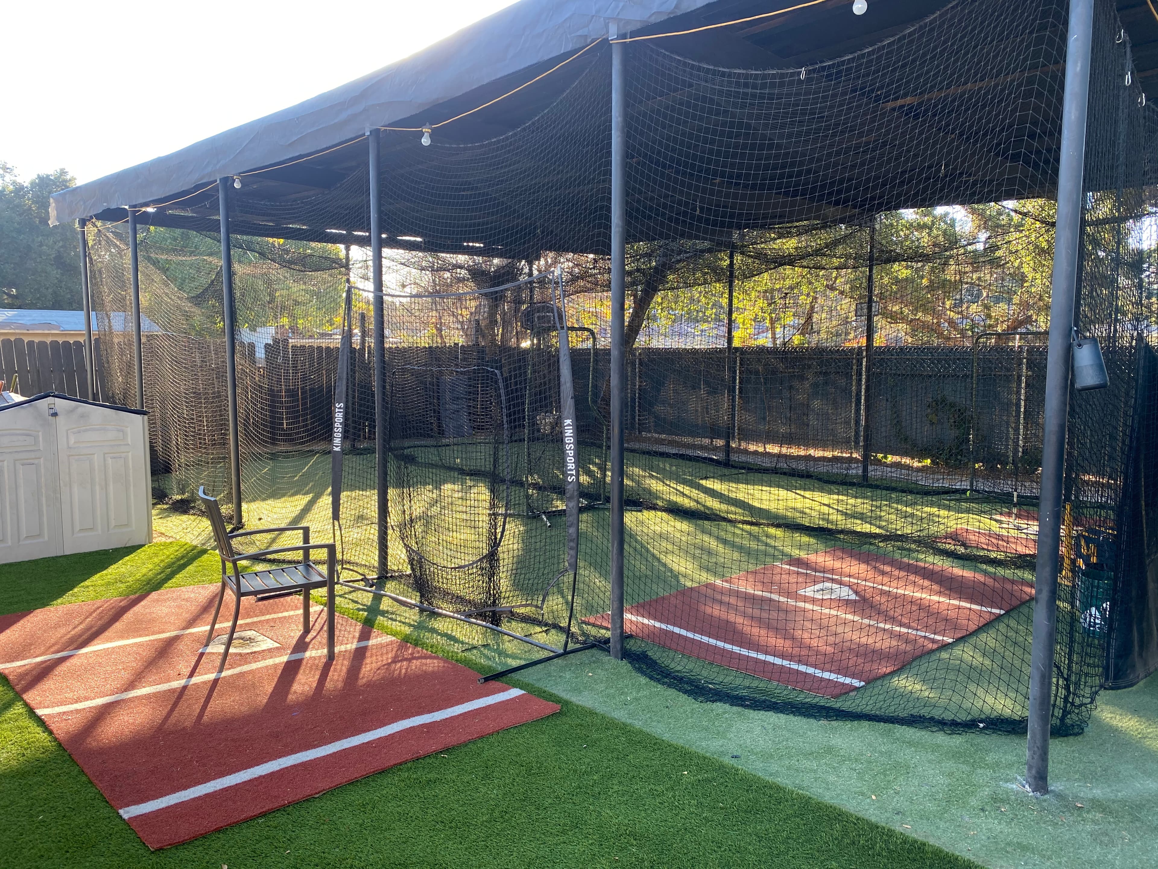 Covered Batting Cage in Pasadena, CA — Lighted & Turf - Batting cage rental in Pasadena, CA