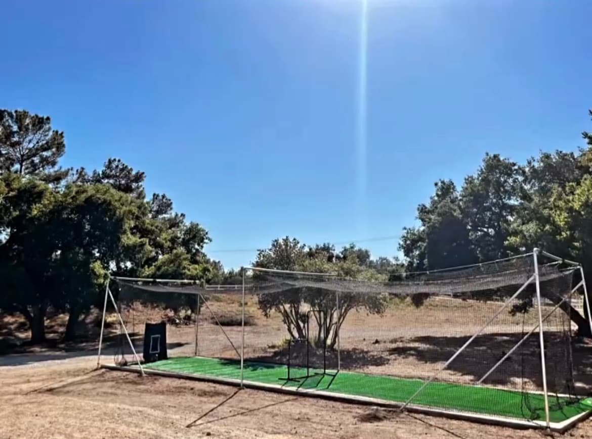 Outdoor Batting Cage in Castaic, CA — Pitching Machine & Lighted - Batting cage rental in Castaic, CA