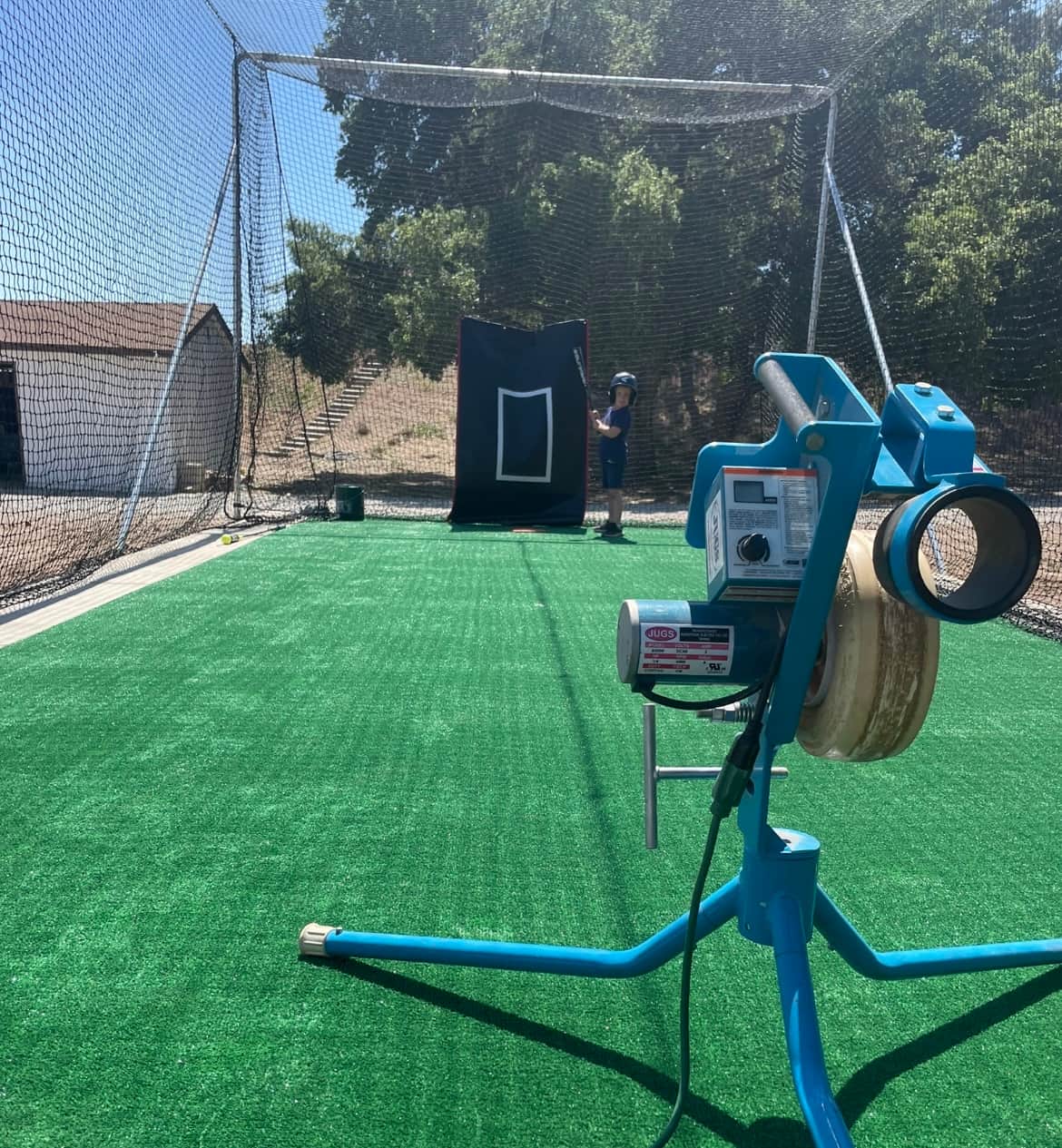 Outdoor Batting Cage in Castaic, CA — Pitching Machine & Lighted photo 2