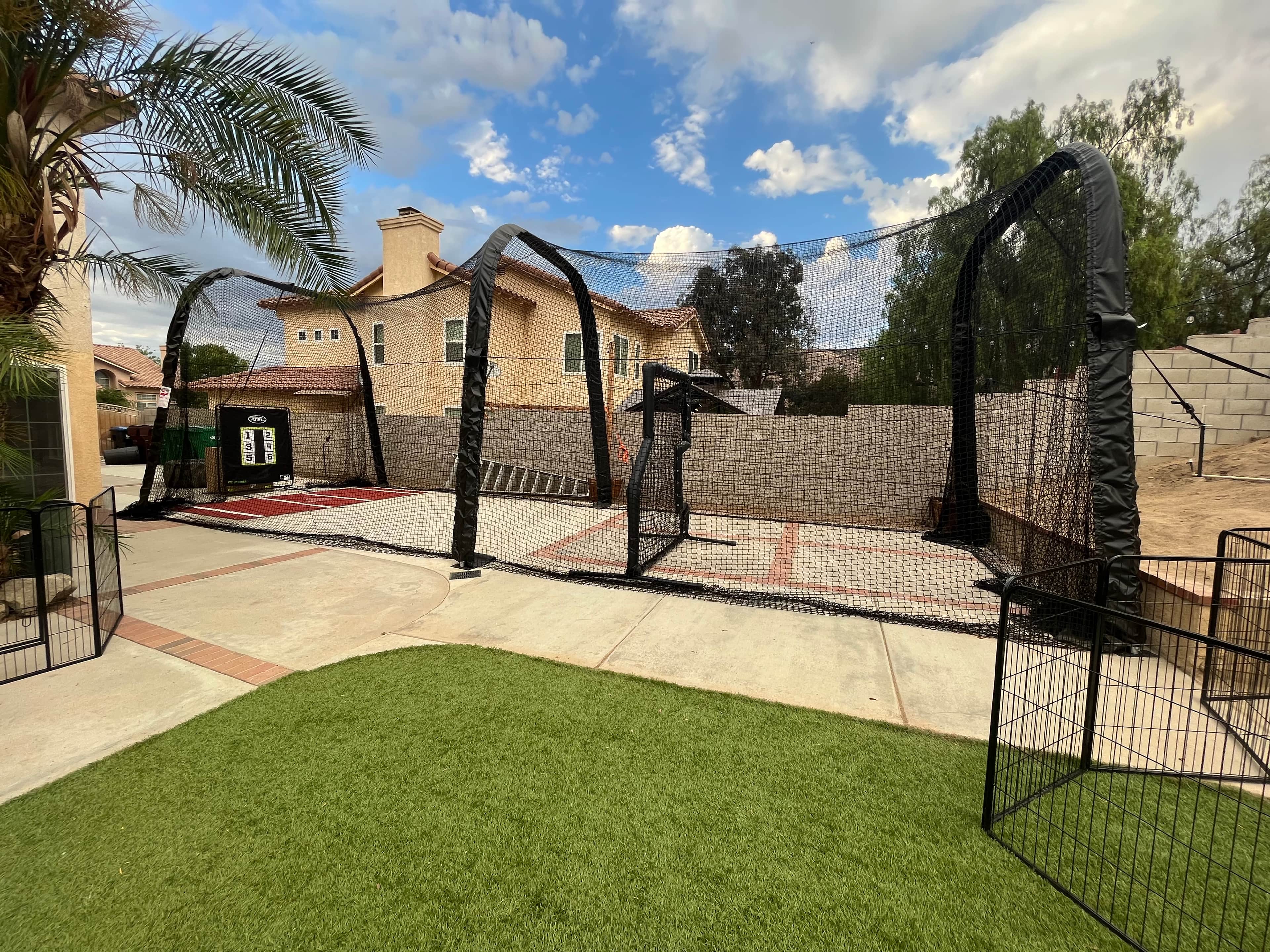 Outdoor Batting Cage in Moreno Valley, CA — Pitching Machine & Baseball photo 2