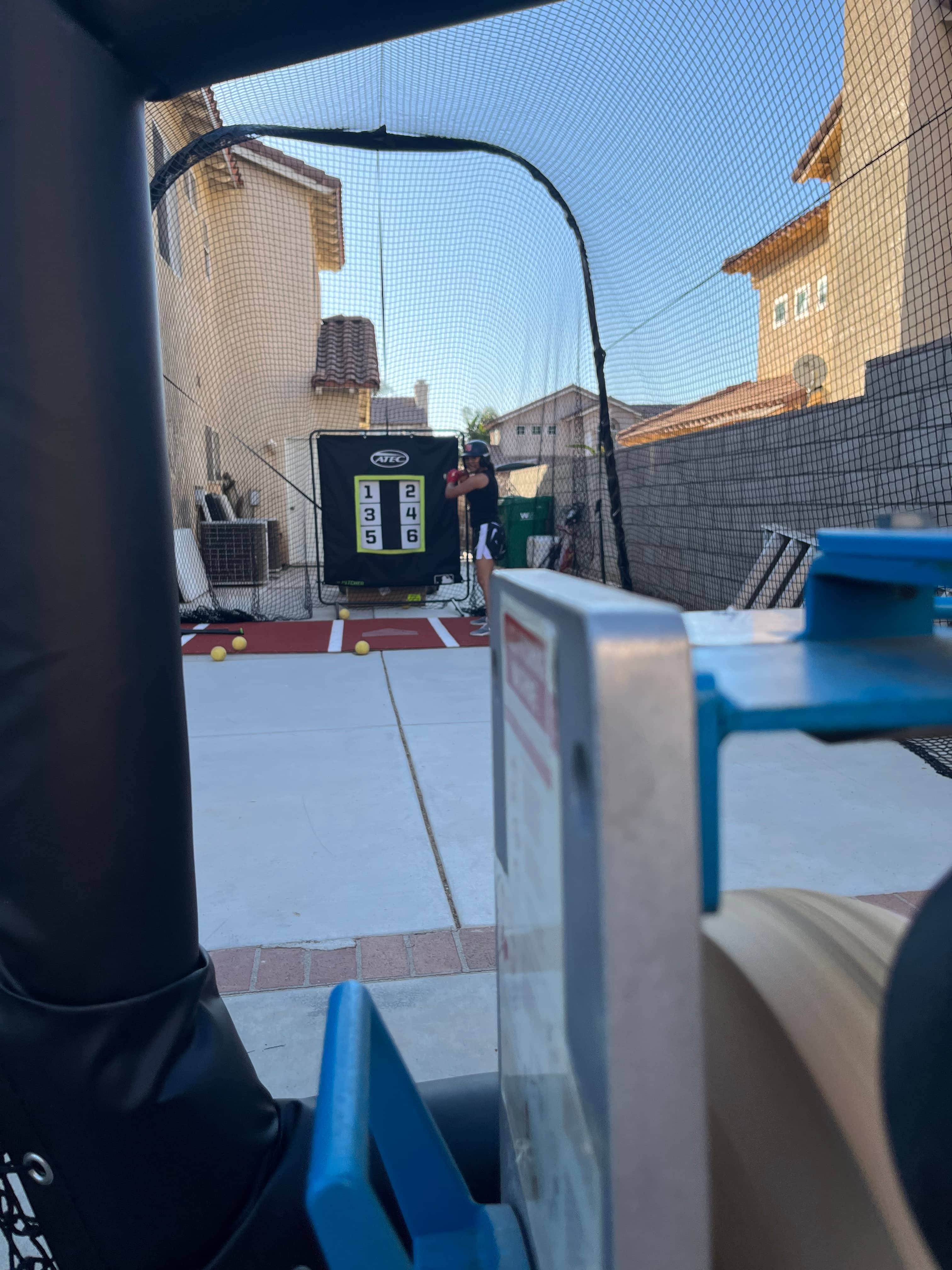 Outdoor Batting Cage in Moreno Valley, CA — Pitching Machine & Baseball - photo 3
