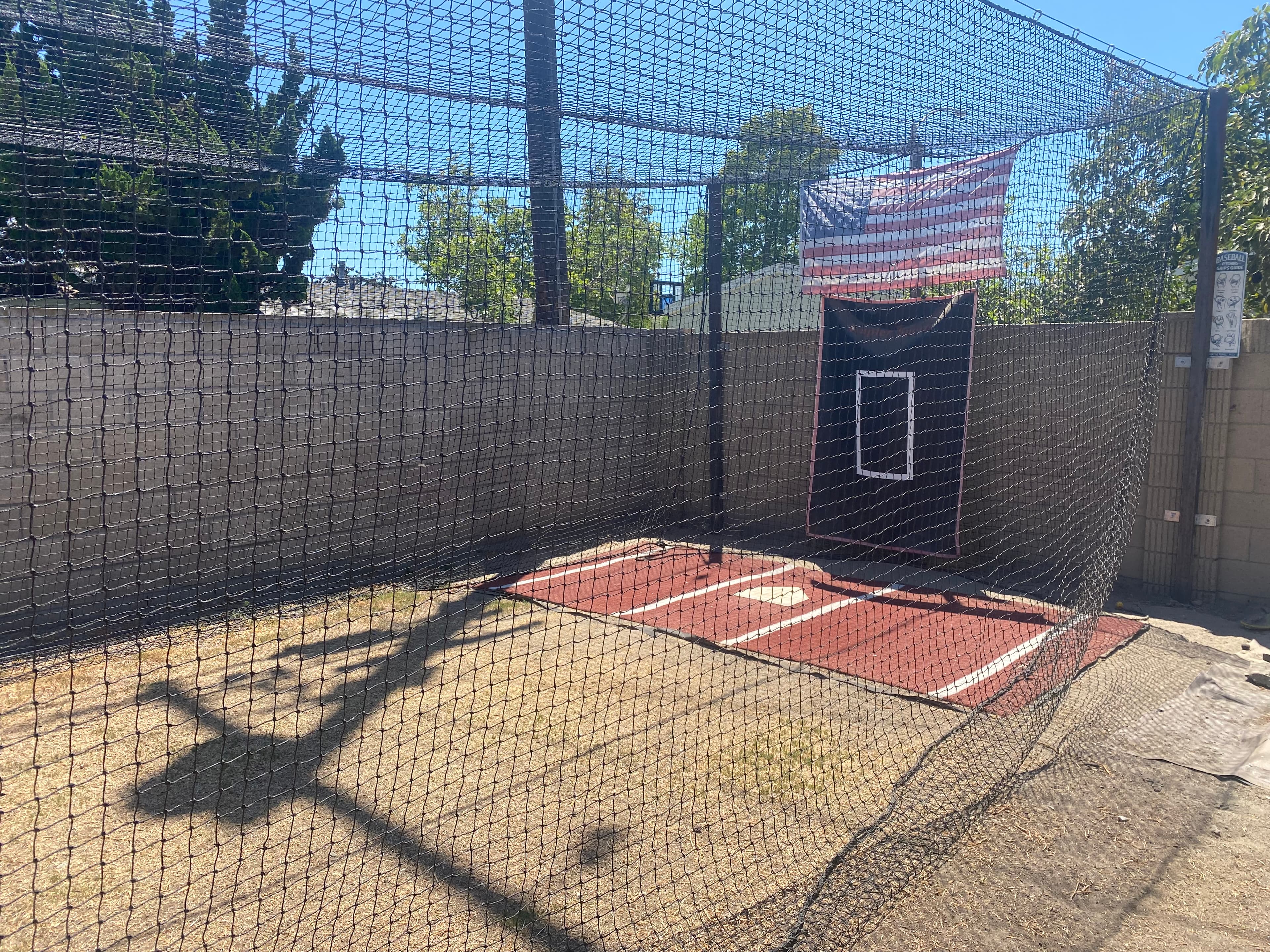 My cage comes with a machine pitch, L screen and balls - Batting cage rental in Anaheim, CA