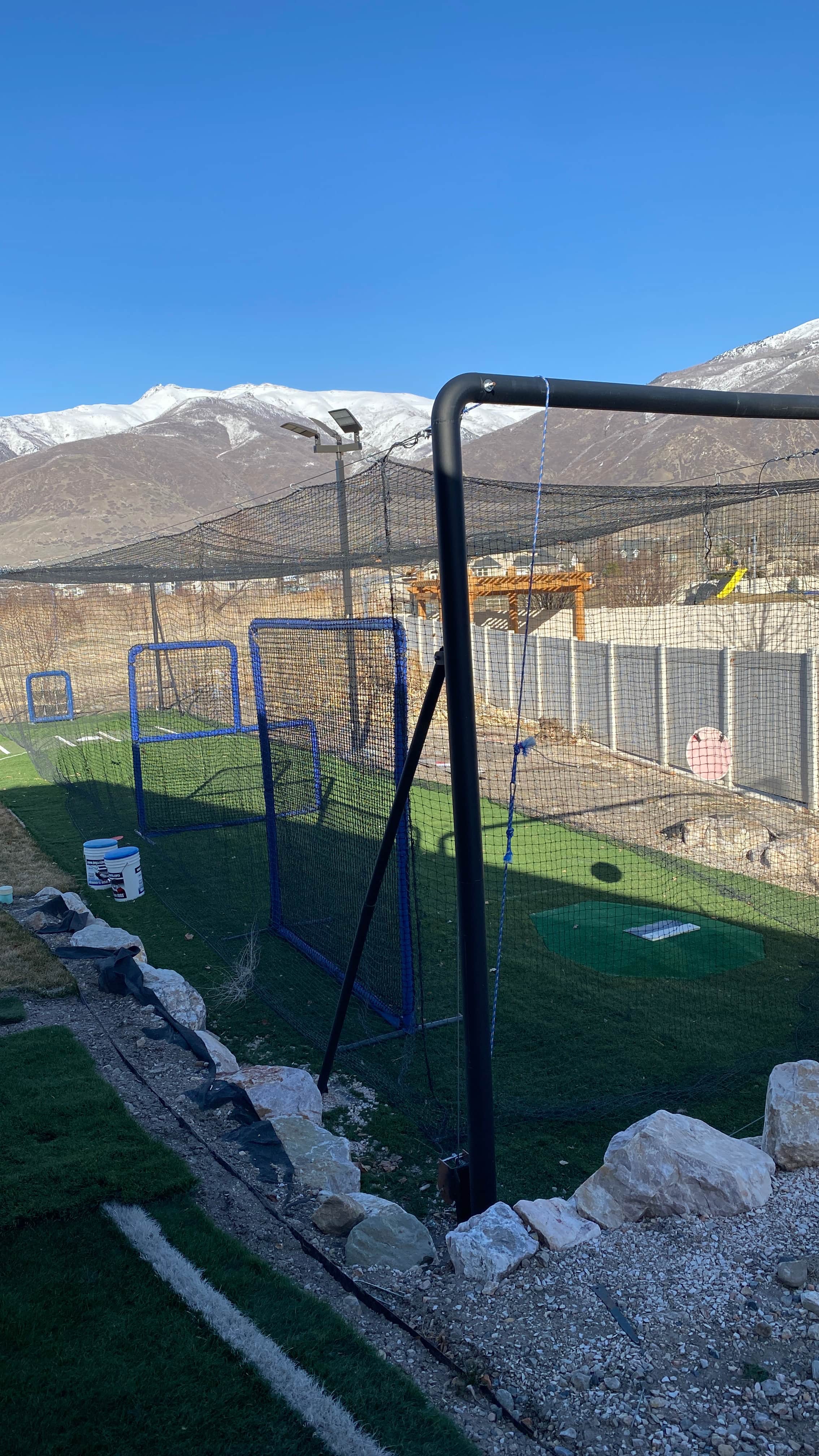 Outdoor Batting Cage in Farmington, UT — Pitching Machine & Lighted