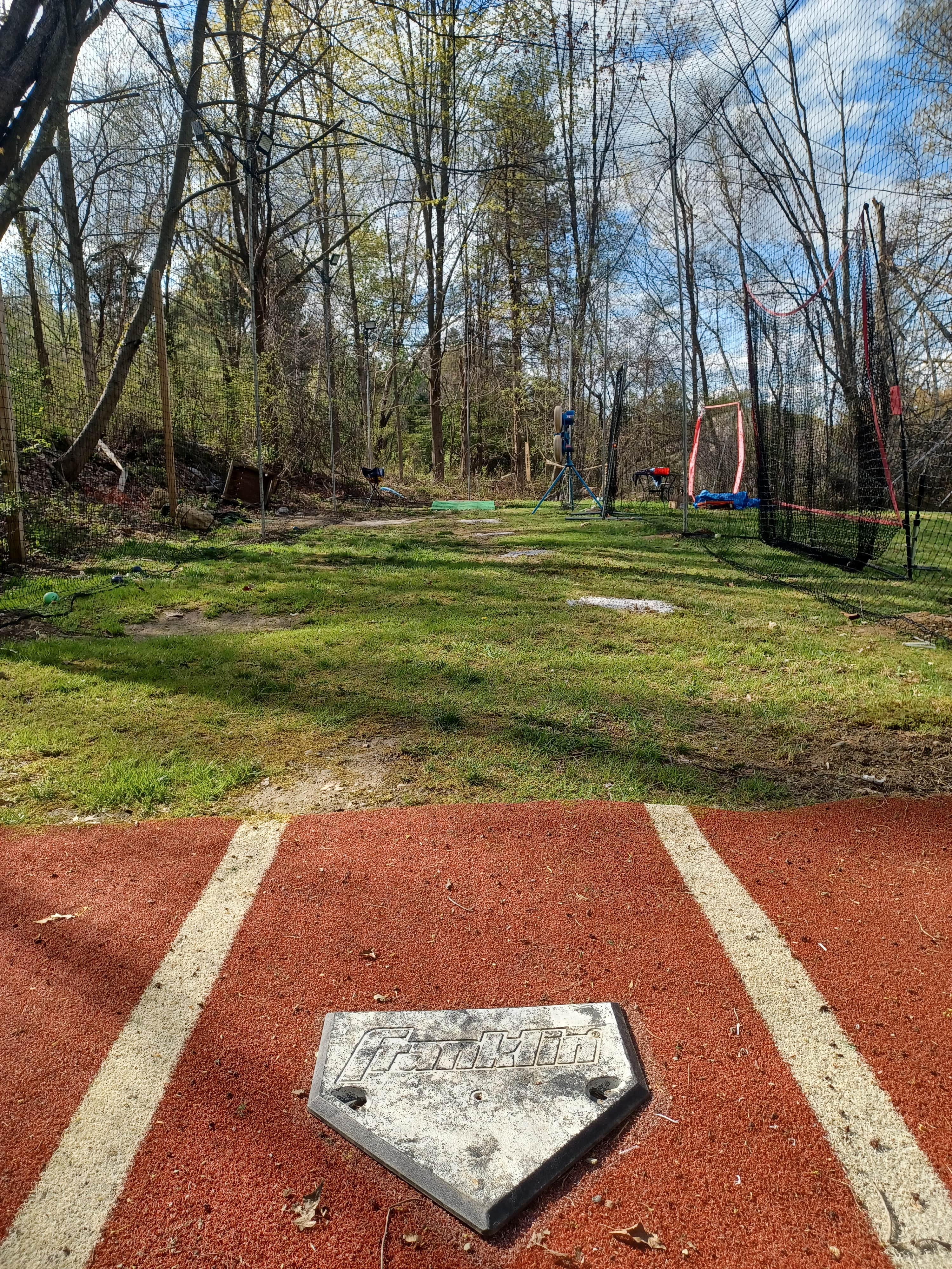 Outdoor Batting Cage in Holmes, NY — Pitching Machine & Lighted photo 2