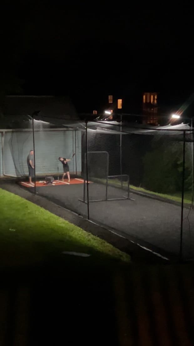 Outdoor Batting Cage in Westminster, MD — Lighted & Turf - Batting cage rental in Westminster, MD