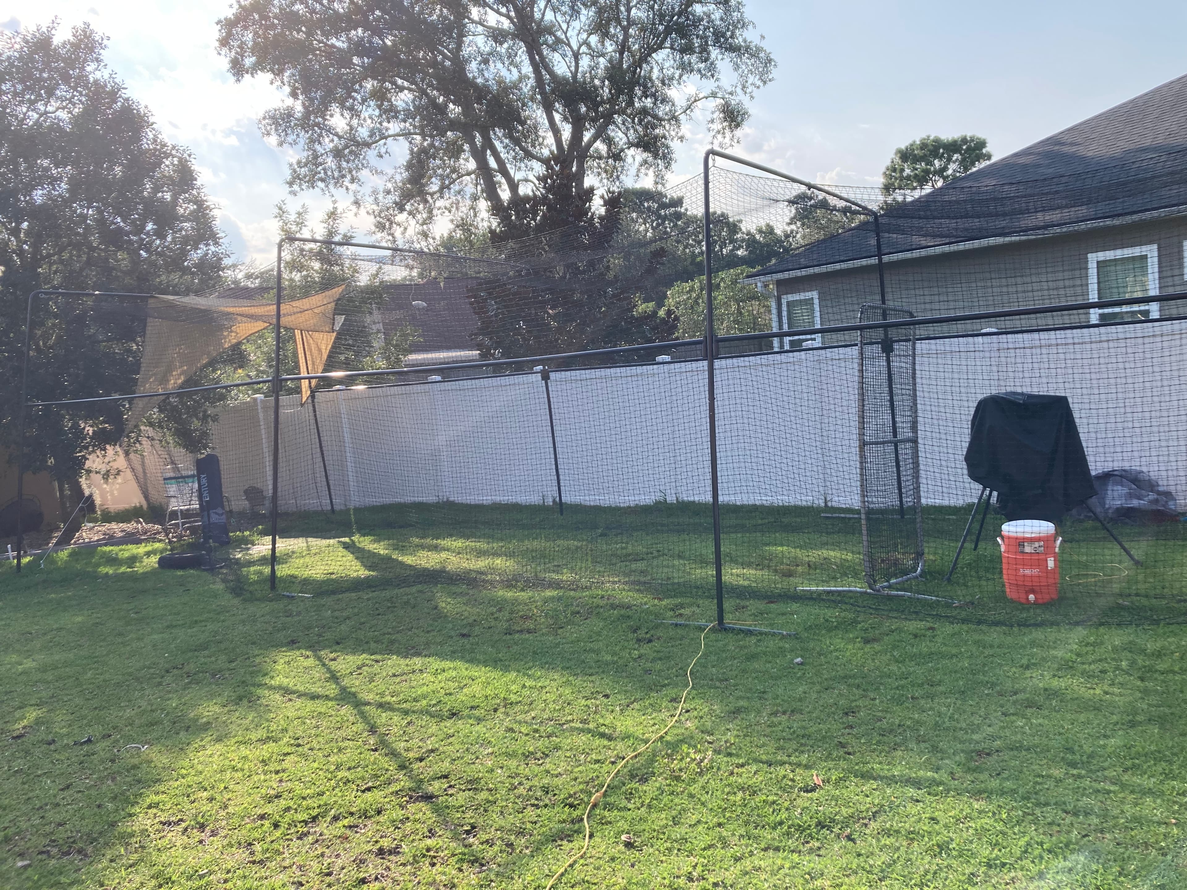 Outdoor Batting Cage in Jacksonville, FL — Pitching Machine & Lighted - Batting cage rental in Jacksonville, FL