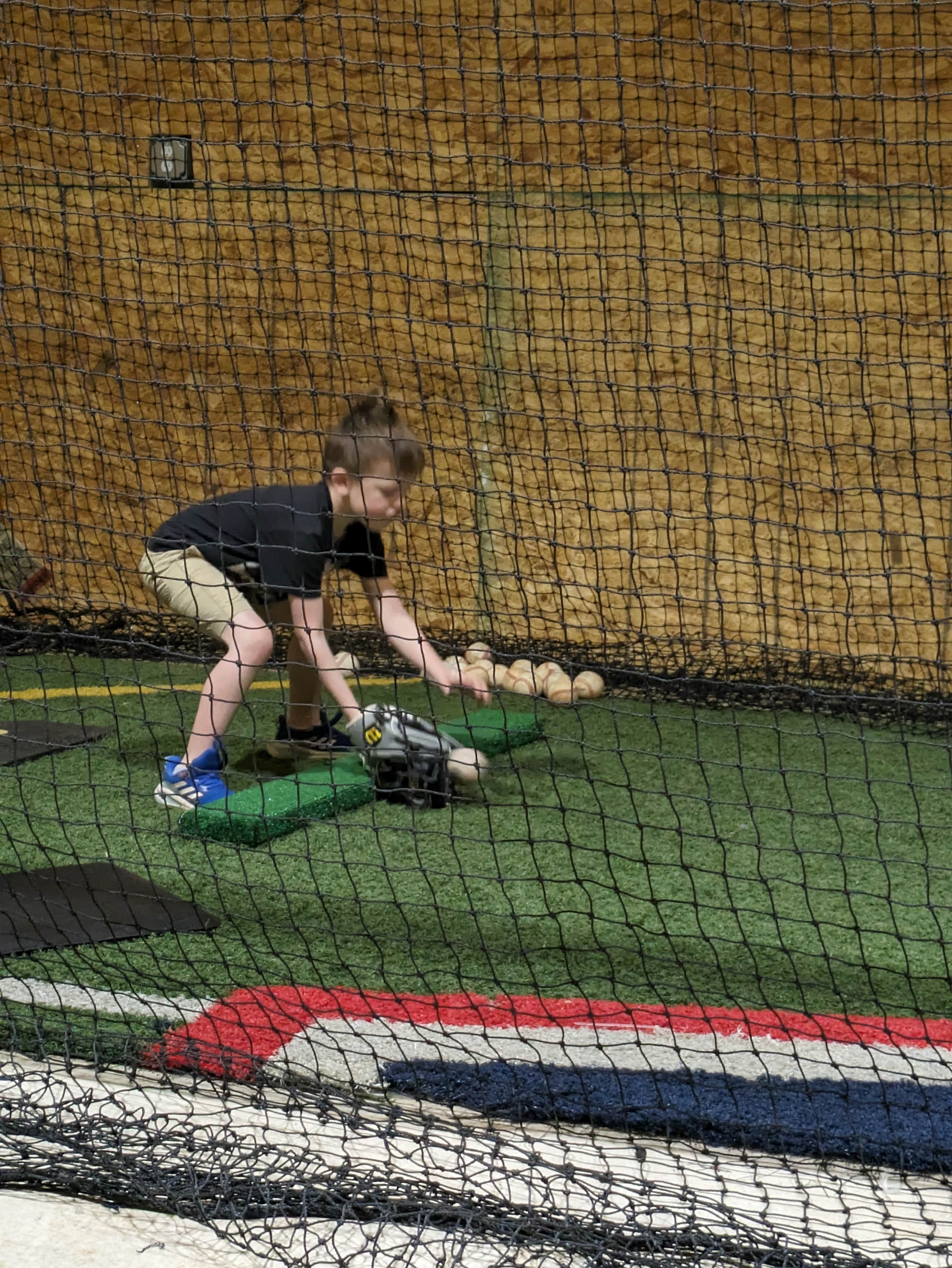 Smaller but effective training space with pitchng machne - photo 4