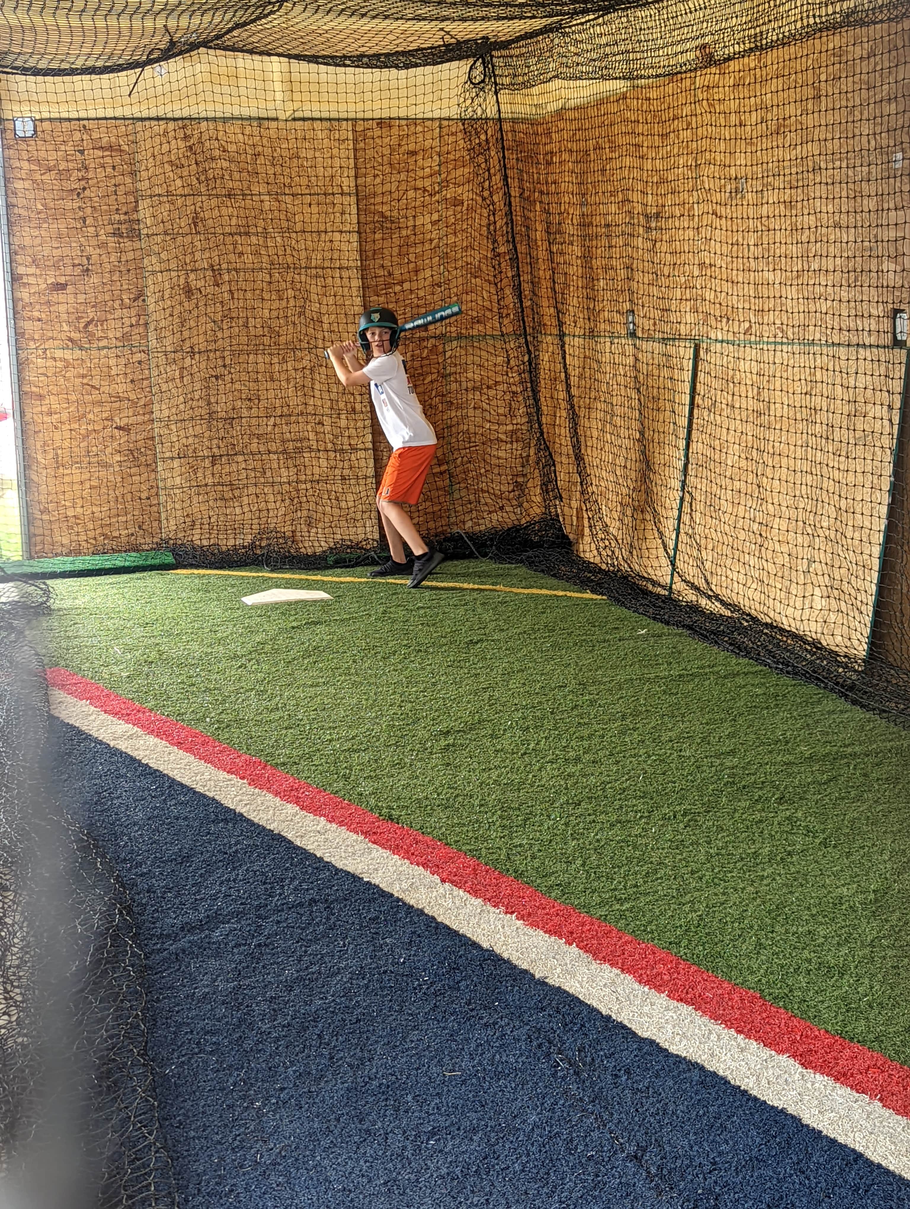 Smaller but effective training space with pitchng machne - photo 3