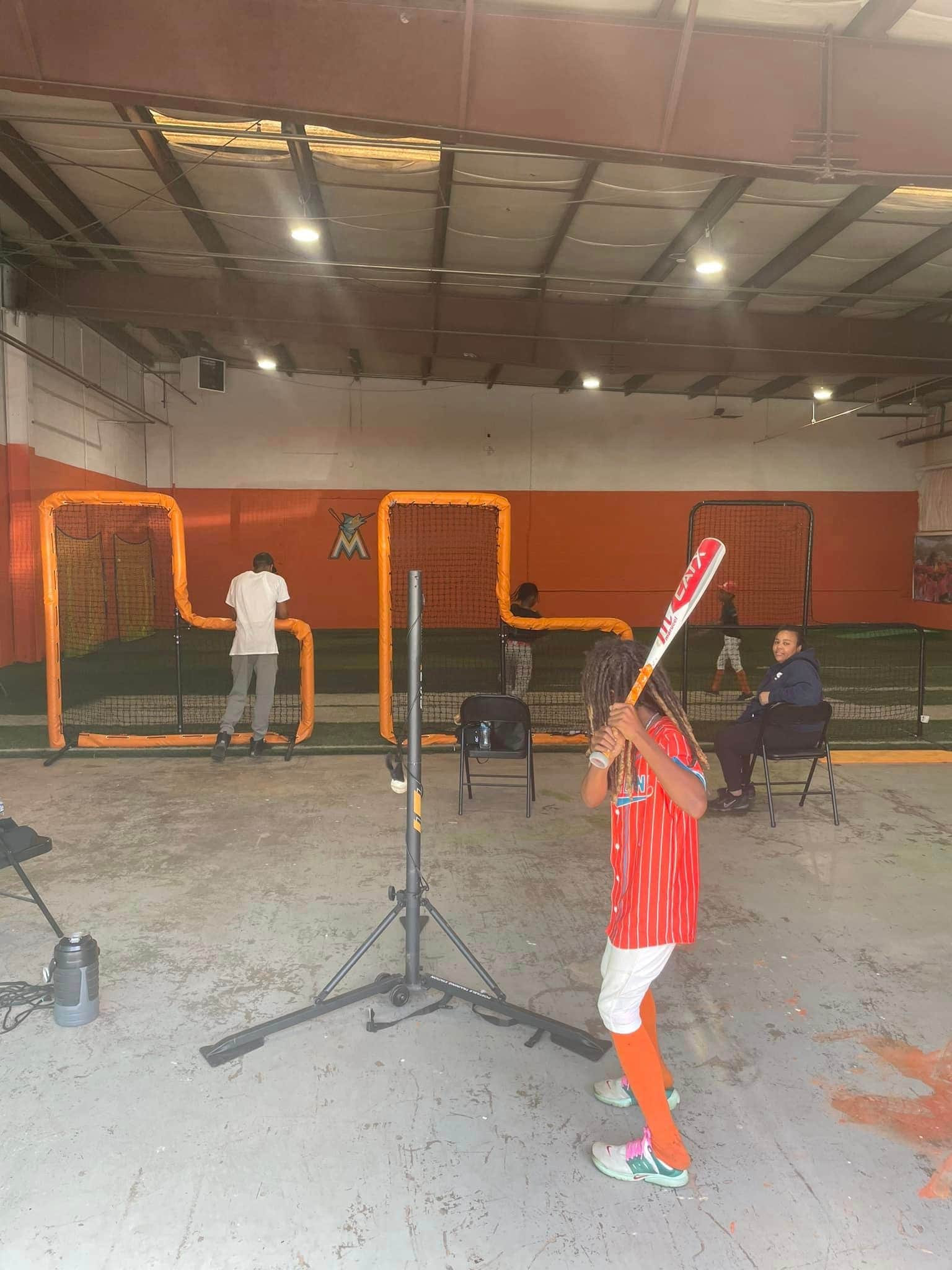 Covered Batting Cage in Temple Hills, MD — Pitching Machine & Lighted