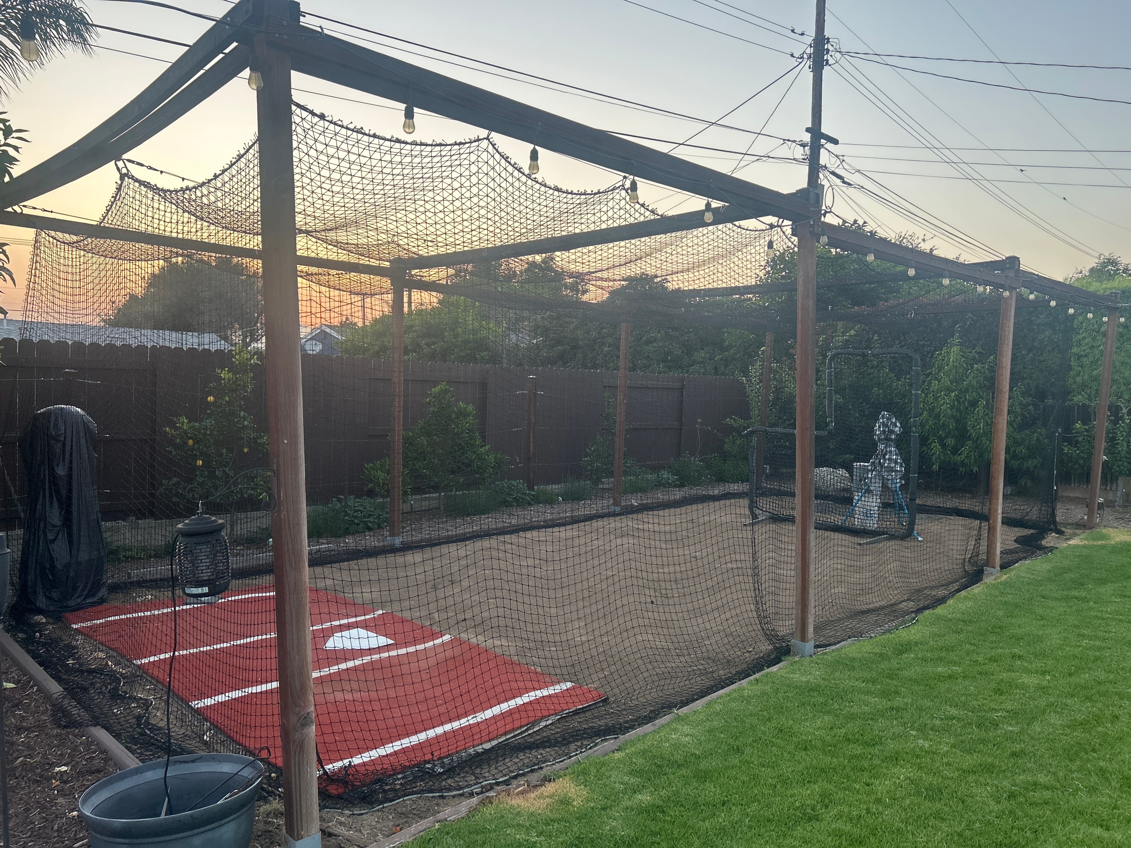 The Kapadia Estate Batting Cage and Pitching Mound in Claremont, CA - Batting cage rental in Claremont, CA