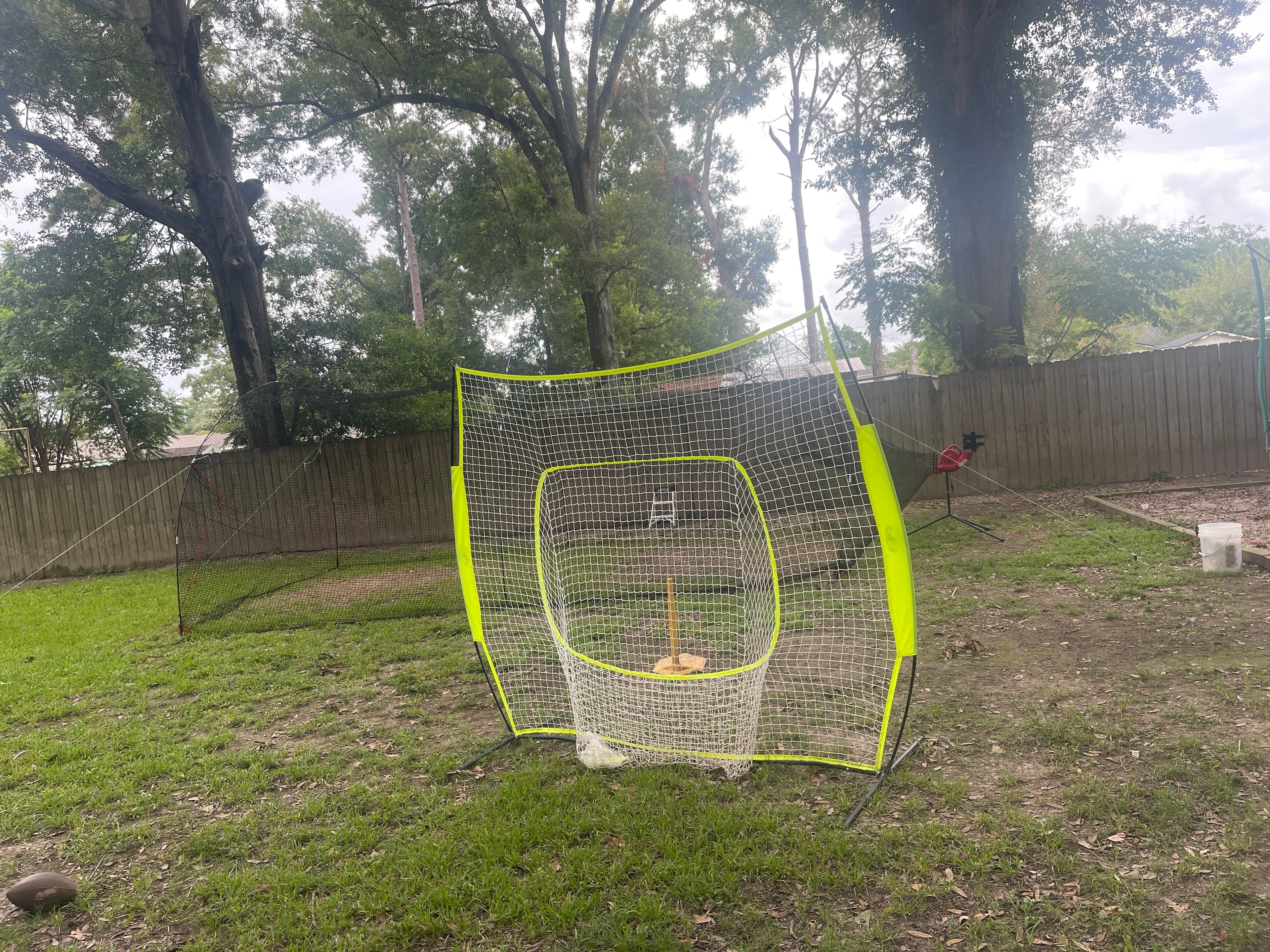 Backyard batting cage in Jennings, LA