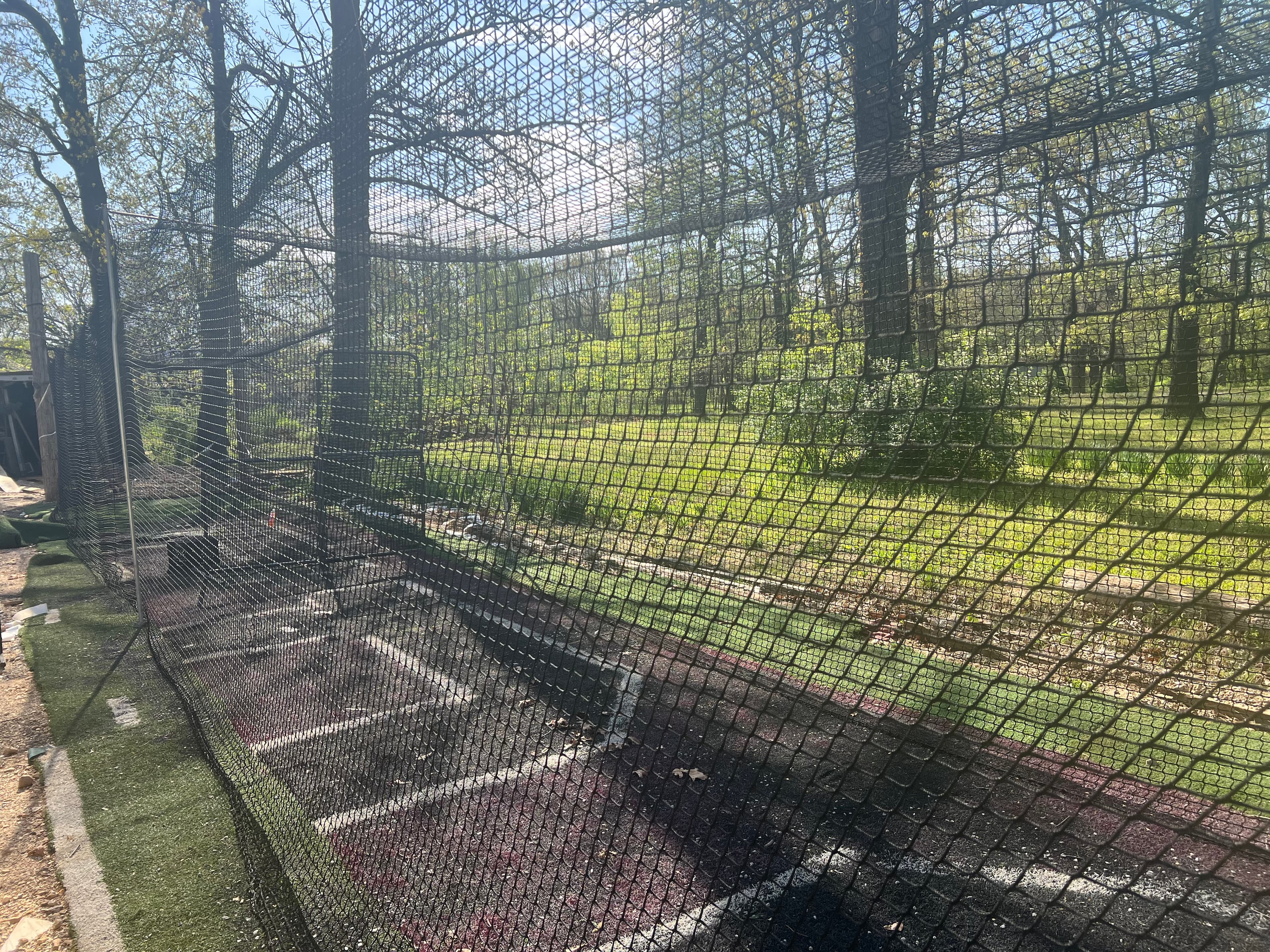 Backyard batting cage in Farmington, AR