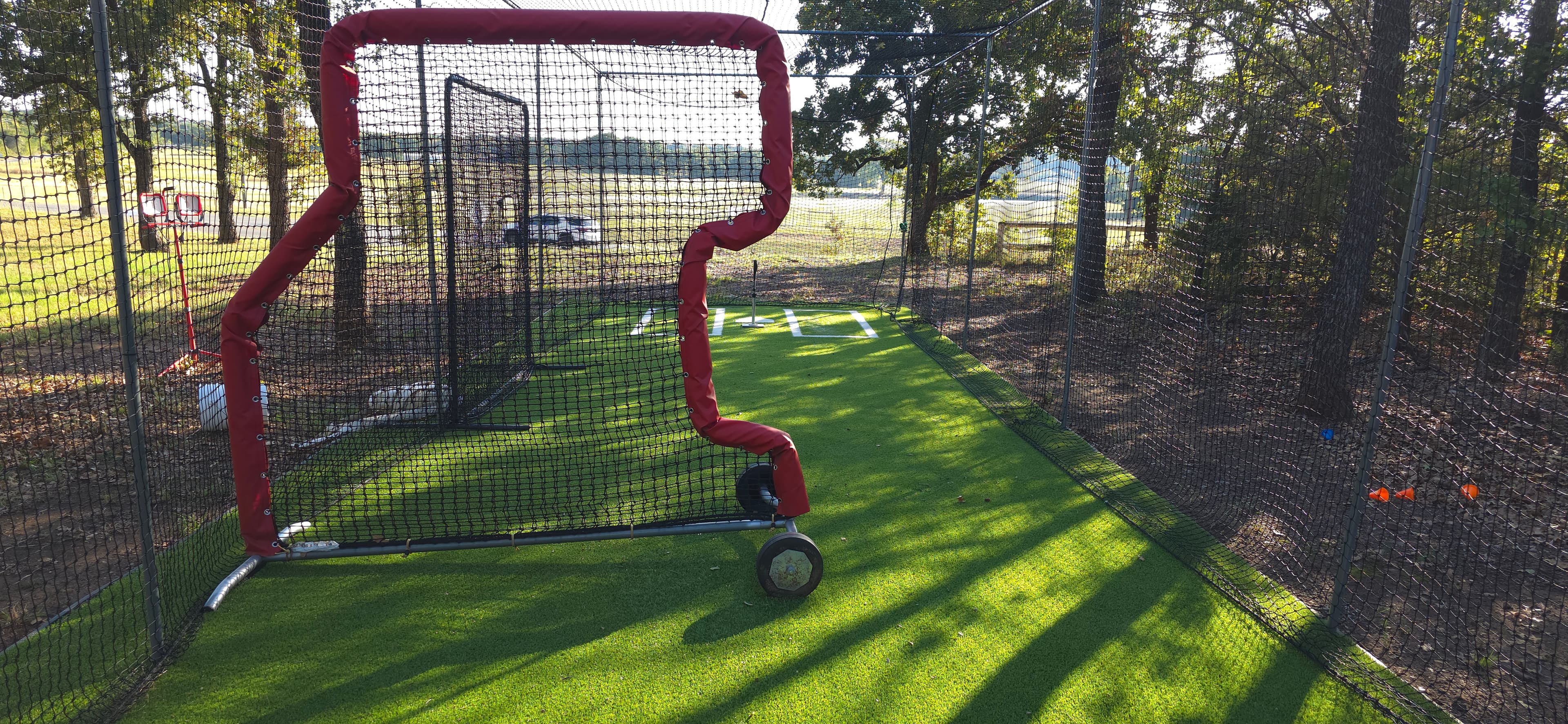 Backyard batting cage in Burleson, TX