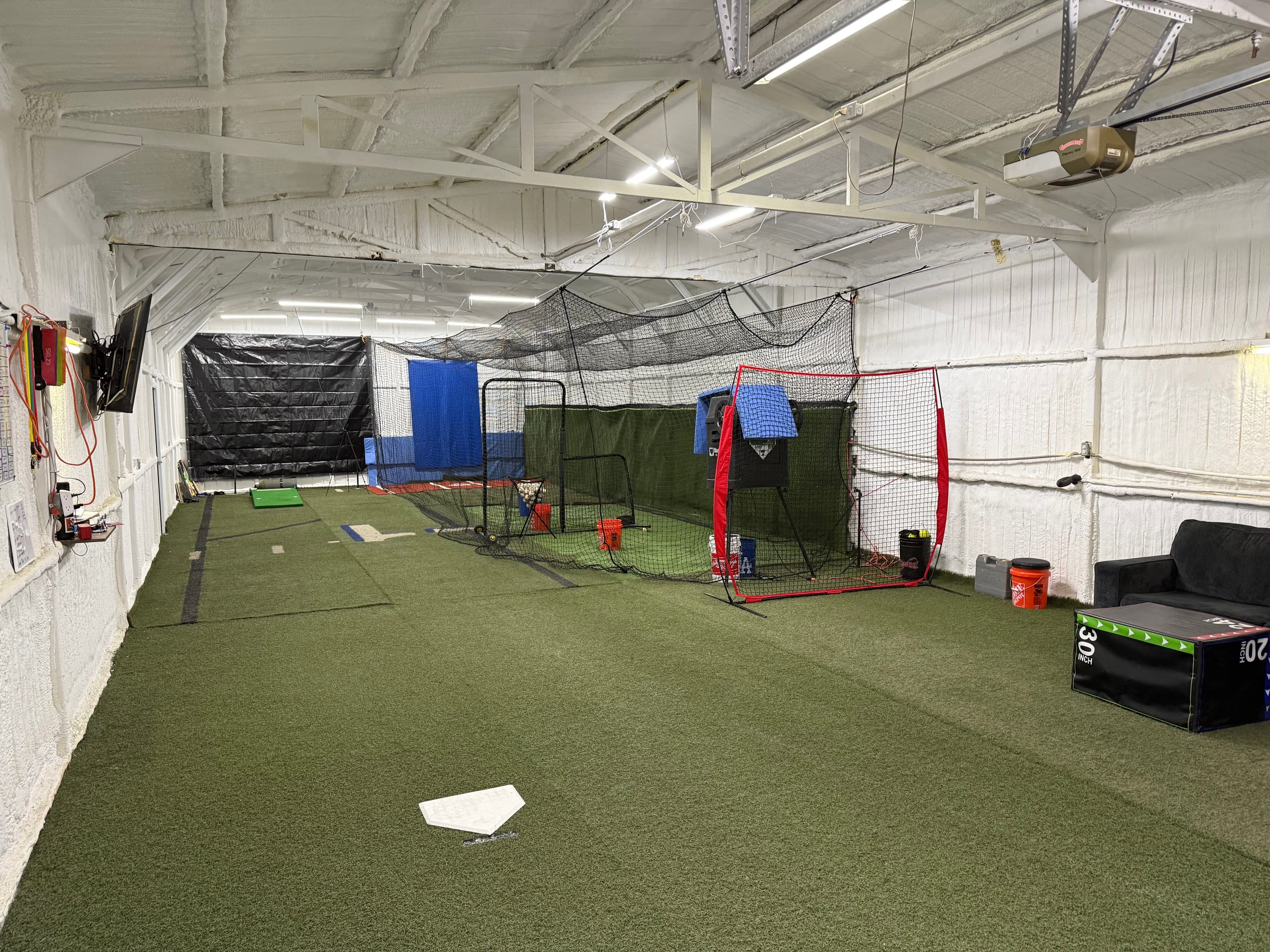 Indoor batting cage in Ada, OK