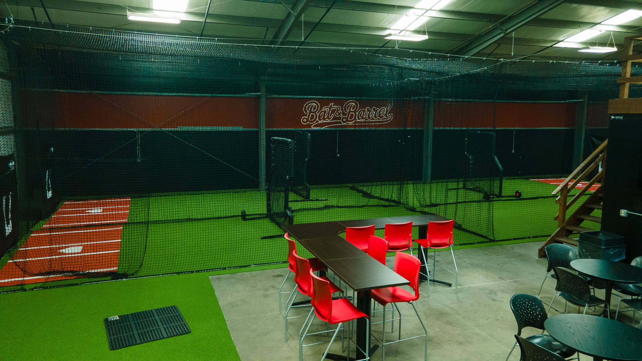 Indoor batting cage in Upland, CA