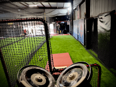 Indoor batting cage in Chula Vista, CA