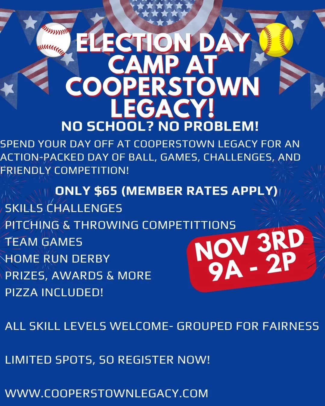 Election Day Camp flyer
