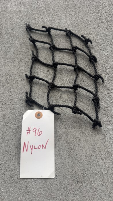 Number 96 heavy nylon batting cage netting
