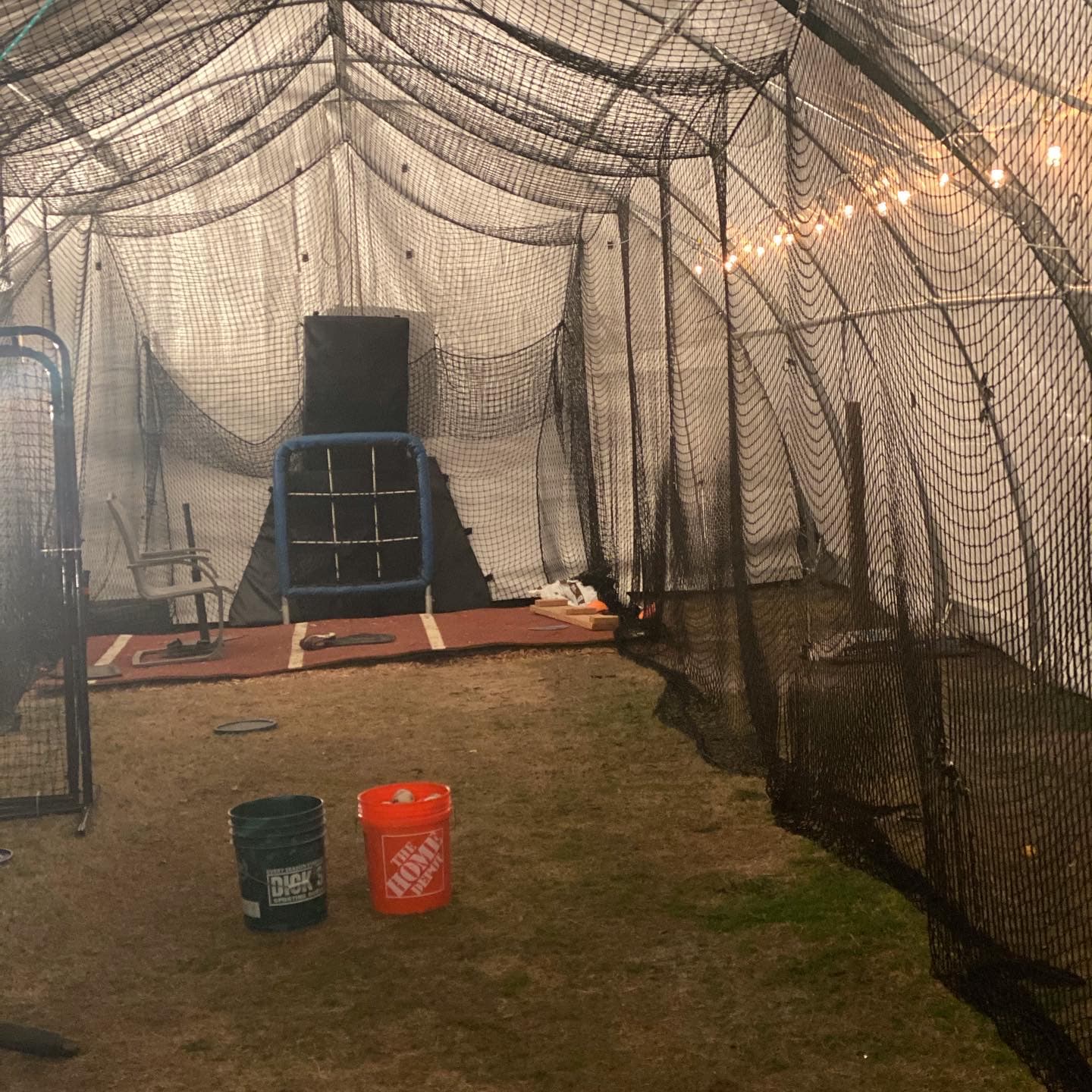 Covered Batting Cage in Little Elm, TX: Pitching Machine & Lighted - photo 5